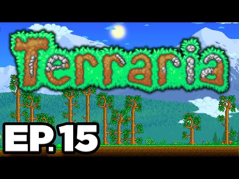 EXPLORING TO THE WEST, JUNGLE BIOME, FLIPPERS, BLOOD MOON!! - Terraria Ep.15 (Gameplay / Let's Play)