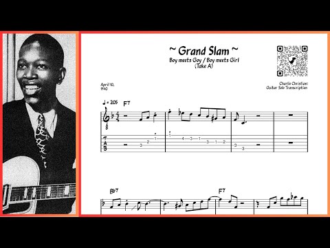 Charlie Christian - Grand Slam (Take A) [Apr 10, 1940] - Guitar Solo Transcription