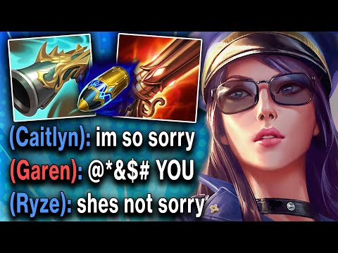 I made this poor Garen LOSE HIS MIND with Caitlyn Top