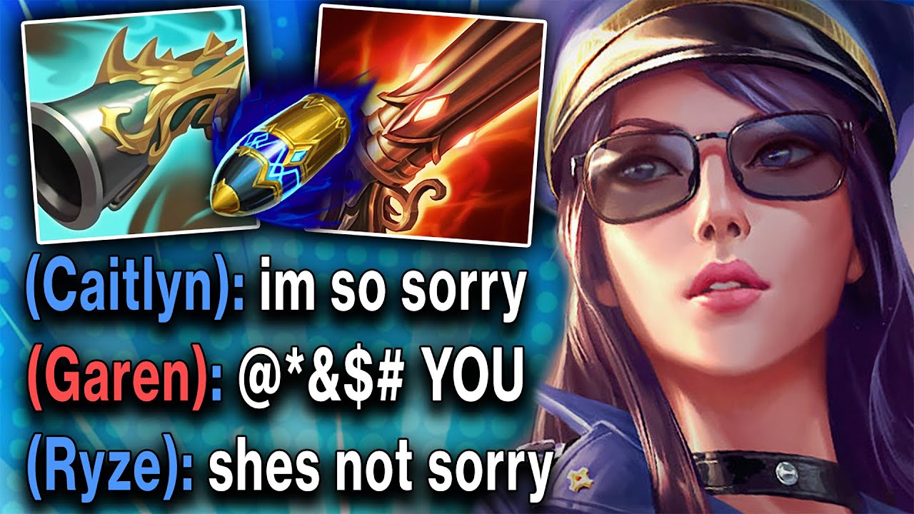 I made this poor Garen LOSE HIS MIND with Caitlyn Top