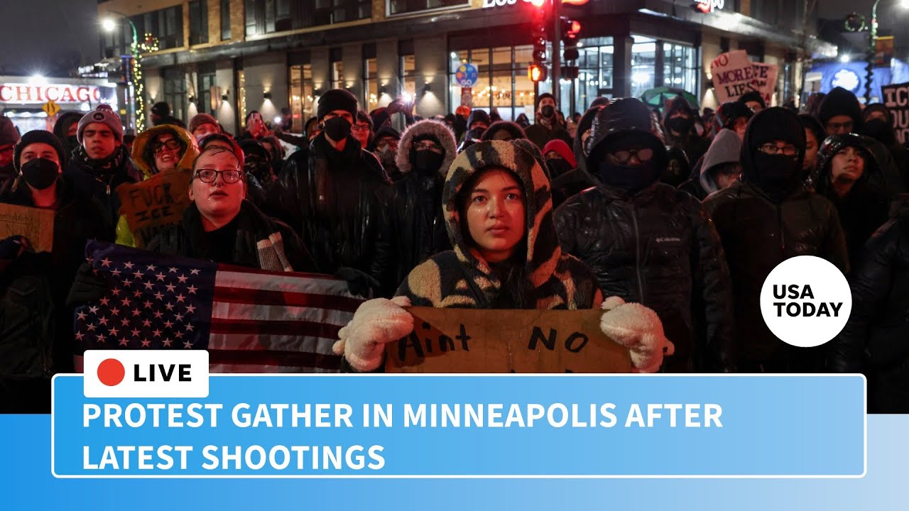 Watch live: Protesters gather in Minneapolis after latest shootings