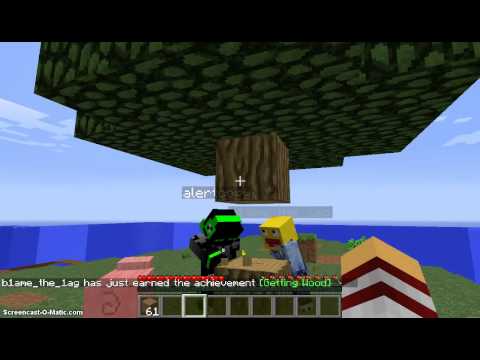 Minecraft Survival Island Lets Play #1 (5 players is too much)