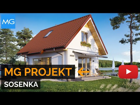 Projekt domu Sosenka MG Projekt - 53.43 m2 - koszt budowy 59 tys. zł