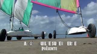preview picture of video 'Char à voile - Soulac sur mer'