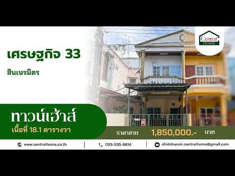 ทาวน์เฮ้าส์ เศรษฐกิจ 33 (สินเนรมิตร) สภาพดี ราคาถูก – รูปที่ 2
