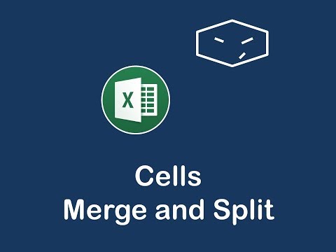 ms office excel merge and split cells