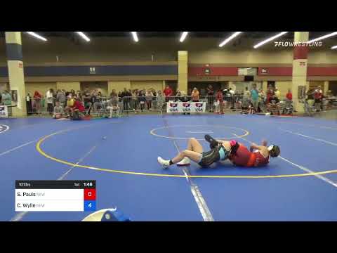 101 Lbs Quarterfinal - Sara Pauls, New York Vs Charlie Wylie, New York 6afb