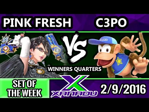 S@X 135 - DMG | Pink Fresh (Bayonetta) Vs. TA | C3PO (Diddy) SSB4 WQ - Smash Wii U - Smash 4