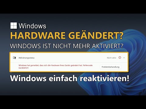 Windows nach Änderungen an der Hardware einfach wieder reaktivieren