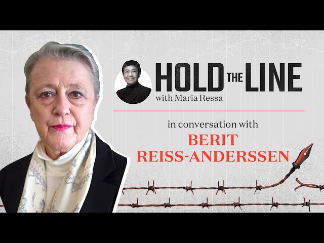 Maria Ressa talks to Nobel committee chair Berit Reiss-Anderssen