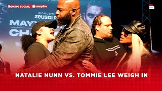 Natalie Nunn & Tommie Lee KICK OFF At BIZARRE Floyd Mayweather Weigh In