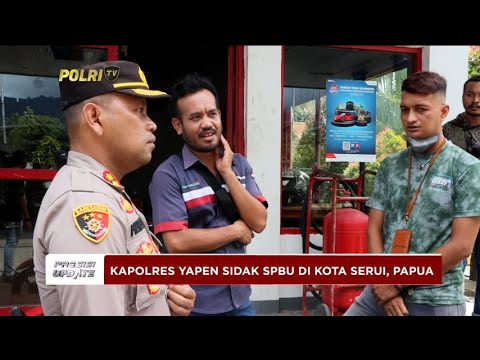 PRESISI UPDATE : POLRES KEPULAUAN YAPEN LAKUKAN SIDAK DI SPBU KOTA SERUI 01/04/2024 10.00