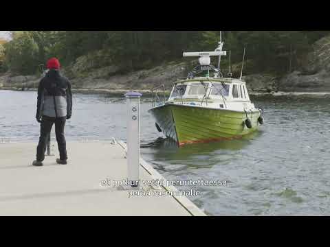 Rantautuminen: Akselivetoisen veneen kylkikiinnitys