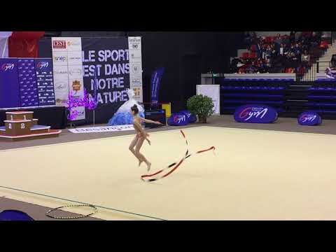 Ibtissem Larissi ruban - Nat A 14/15 ans - France Besançon 2018
