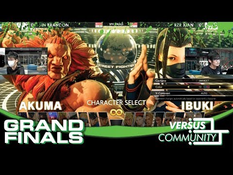 SFV - Xian (Ibuki) vs Brandon (Akuma) #VersusCommunity Week 2 Grand Finals