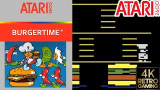 Burgertime Atari 2600 4k Gameplay