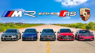 [carwow] 신형 BMW M2 v GT4 RS v A45 v RS3 v 골프 R: DRAG RACE