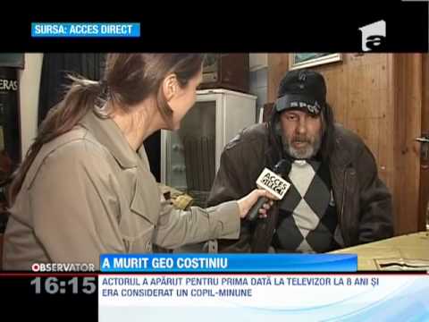 A murit actorul Geo Costiniu