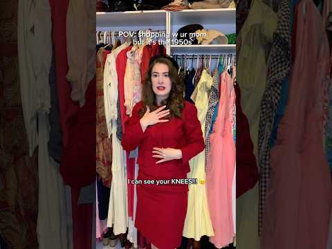 Only 50s girls will get it 🙄🤷‍♀️ #vintage #acting #vintagefashion #1950s #1950sfashion