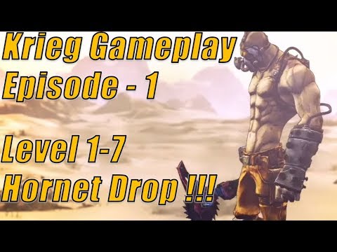 Borderlands 2 4K 60FPS: Ep.01 - Krieg(Psycho) Gameplay Level 1-7