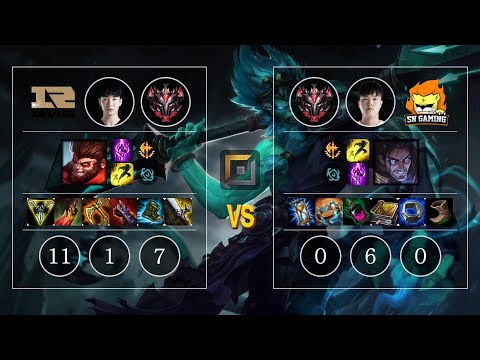 RNG Langx Wukong vs SN Bin Sylas Top - KR Patch 10.12