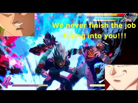 [DBFZ] Blue Goku and Blue Vegeta performing a Level 9 Super on Vegito Blue