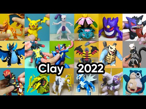 Pokémon Figures Making - All my sculptures pokemon figures 2022 ｜ clay art