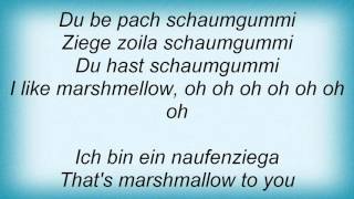 Moby - Schaumgummi Lyrics