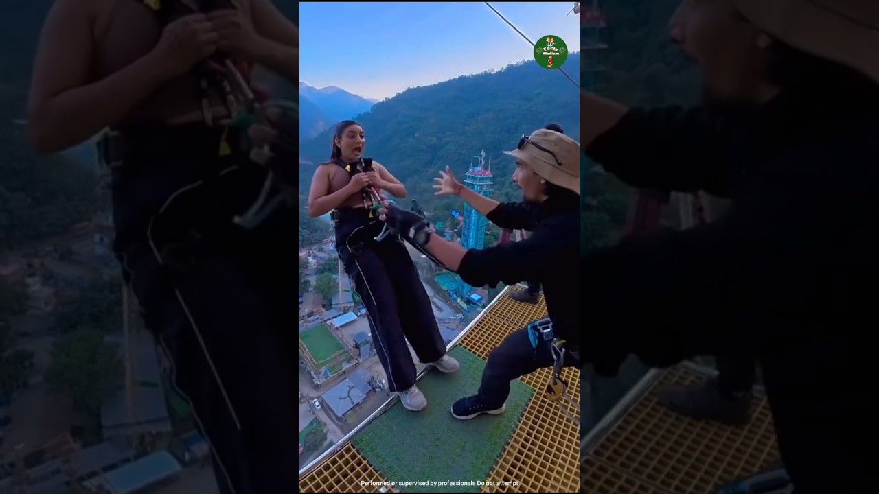 Never Make This Mistake While Bungee Jumping #shorts #ytshorts