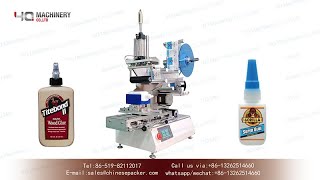 Download the video "Two sided labeling machine manual|YQ machinery benchtop front and back labeller  USA"