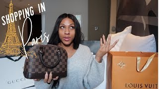 SHOPPING IN PARIS | Gucci, Givenchy, Versace, YSL, and Louis Vuitton