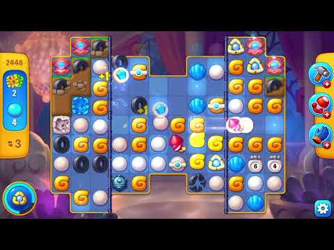 Fishdom Super hard level 2448 in 13 moves