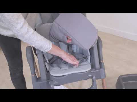 1.How to assemble Minla high chair?