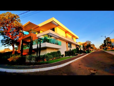 Sobrado 4 Suítes + Escritório, 422 m² c/ armários e lazer no Condomínio Mirante do Lago