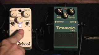 Video thumbnail for VFE Old School vs. Boss TR2 Tremolo Pedals by BARONHEAD