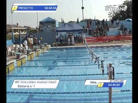 Serie 1 dei 400 Stile Libero  Assoluti Maschi Master - 12 MEMORIAL ANDREA BETTIOL
