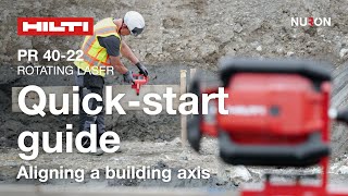 Nivela cu laser rotativ pentru panta unica Hilti PR 40-22