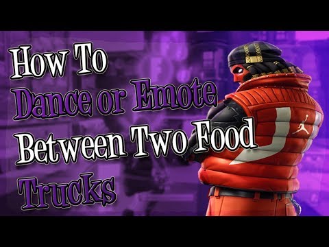 How To Dance or Emote between two food trucks : Downtown Drop Challenges Video