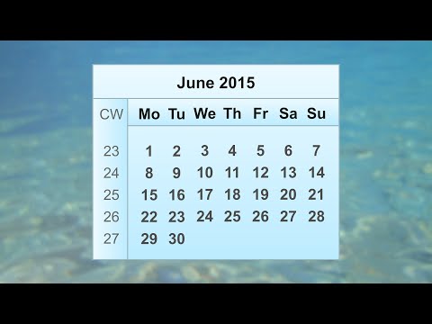 June 2015 Calendar