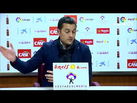 Rueda de prensa de Francisco Rodríguez tras el UD Almería vs CD Lugo (1-0)