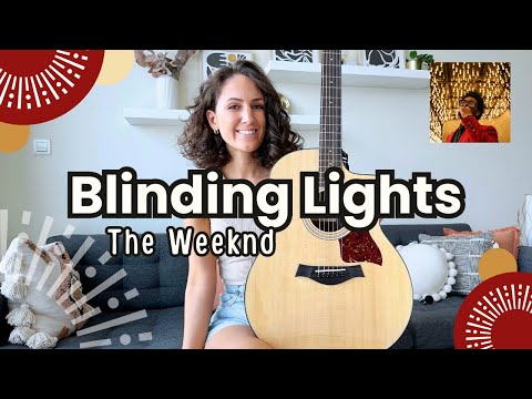 BLINDING LIGHTS - The Weeknd [Beginner Guitar Lesson Tutorial] EASY CHORDS + PICKING