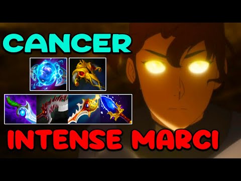 NO MERCY CANCER CARRY [ Marci ] BRUTAL PHYSICAL BUILD - DOTA 2 GAMEPLAY