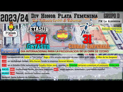1ªJ DHPF grupo D: GETASUR vs C  IMPERIAL