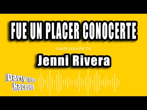 Jenni Rivera - Fue Un Placer Conocerte (Versión Karaoke)