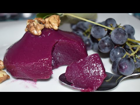How to Make Pepecura Dessert, Purple Grape Dessert Recipe