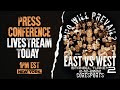 EAST vs WEST PRESS CONFERENCE LIVESTREAM - THE TOP ARM WRESTLERS FROM AROUND THE WORLD!