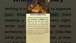 Write a Daily Diary 📖 | Improve Your English Every Day #learnenglish #englishpractice