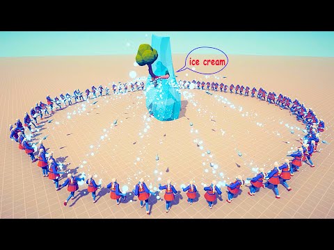 100X ICE MAGE CIRCLE vs EVERY FACTION | Totally Accurate Battle Simulator TABS