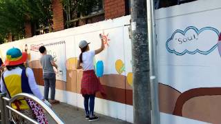 preview picture of video '꿈은이루어진다!! 대야초등학교 학부모 , 아이들과 함께 이뤄낸 벽화완성품'