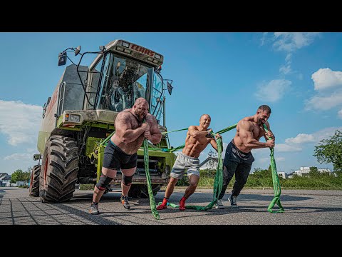 Strongman vs Bodybuilder vs Ringer vs 50 Tonnen Mähdrescher! Kevin Wolter XXL VLOG!